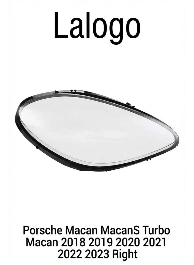 Headlight Lens Cover for Porsche Macan MacanS Turbo Macan 2018 2019 2020 2021 2022 2023 Right-11003002R